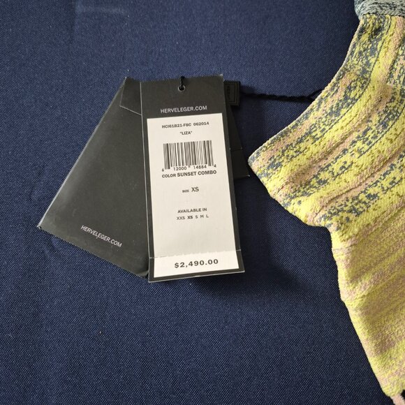 Herve Leger Liza Bandage Dress in Sunset Combo - Picture 3 of 5